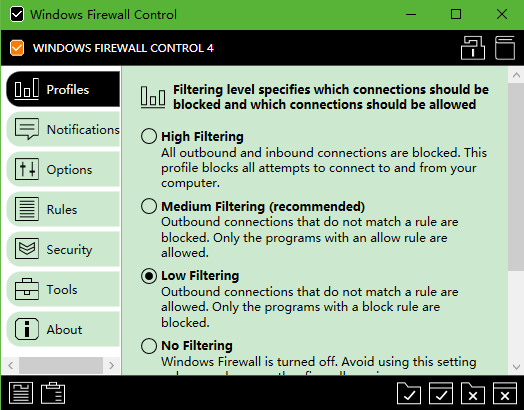 Windows Firewall Control截图