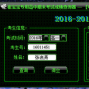 崔宝宝专用高中期末考试成绩查询器
