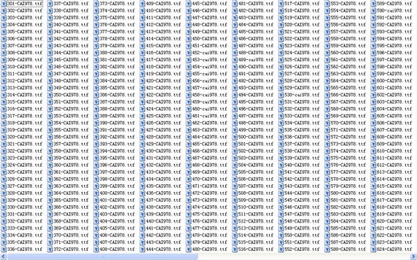 670款英文字体打包下载
